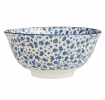 Large Japanese Bowl Blue Daisy