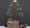 Mistletoe Christmas Tree With Robin