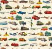Vintage Transport Wrapping Paper (5 Sheets)