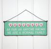 We'Re A Normal Family Metal Sign