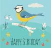 Blue Tit Birthday Card