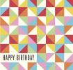 Multicolour Geometric Birthday Card