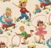 Vintage Kids Wrapping Paper (5 Sheets)