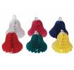 Set Of 6 Paper Bell Honeycomb Mini Decorations