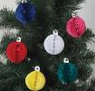 Set Of 6 Paper Ball Honeycomb Mini Decorations