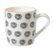 Japanese Mug Black Flowers