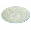 Japanese Dinner Plate Green Circles