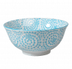 Large Japanese Bowl Blue Swirls