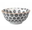 Large Japanese Bowl Black Flowers