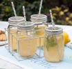 Set Of 4 Drinking Jars With Carrier