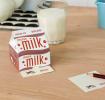 Memo Pads In "Chocolate Milk" Carton