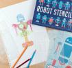 Robot Stencils (set Of Four)