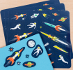 Space Age Stickers (3 Sheets)