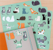 Nine Lives Stickers (3 Sheets)