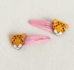 Wild Wonders Leopard Hair Clips (set Of 2)