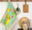 World Map Tea Towel