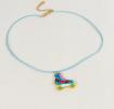 Roller Skate Glitter Necklace