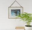 Landscape Hanging Brass Frame 25x20cm