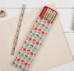 6 Mid Century Poppy Pencils In A Box