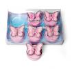 Set/6 Pink  Butterfly Tealights
