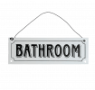 Bathroom Metal Sign.