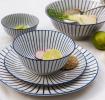 Large Japanese Bowl Cobalt Sunburst