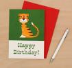 Animal Park Tiger Birthday Card