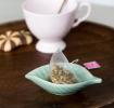 Aqua Marine Leaf Teabag Holder
