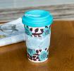 Astrid Flower Bamboo Travel Mug And Lid