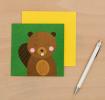 Beaver Animal Friend Card