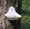White Enamel Bird Feeder