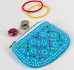 Blue Beaded Purse