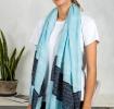 Boho Blue Cotton Scarf