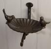 Cast Iron Mounted Bird Bath