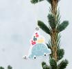Christmas Car Wooden Tree Decoration