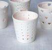 Circles Ceramic Tealight Holder