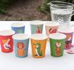 8 Colourful Creatures Paper Cups