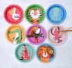 8 Colourful Creatures Paper Plates