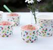 10 Confetti Design Ice Cream Pots