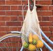 Cream Organic Cotton Net Bag
