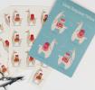 Dolly Llama Temporary Tattoos (2 Sheets)