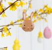 Easter Bow Tie Bunny Decoration