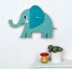 Elvis The Elephant Wooden Wall Clock