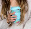 English Rose Bamboo Travel Mug