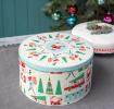 Festive Family Christmas Round Tin