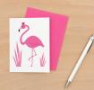 Flamingo Bell Boy Card