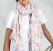 Flamingo Bay Cotton Scarf