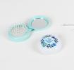 Folk Doves Compact Hairbrush