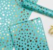 Gold Spot Sea Mist Wrapping Paper