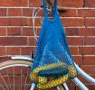 Greek Blue Organic Cotton Net Bag